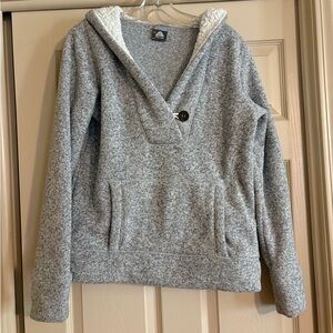 Nike ACG Heather Gray Women's Sherpa lined Hoodie